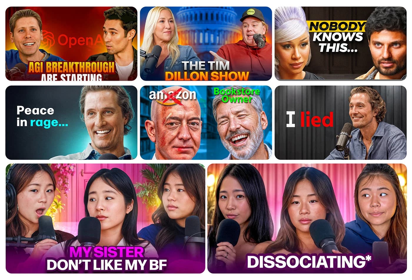 Podcast high-retention thumbnail