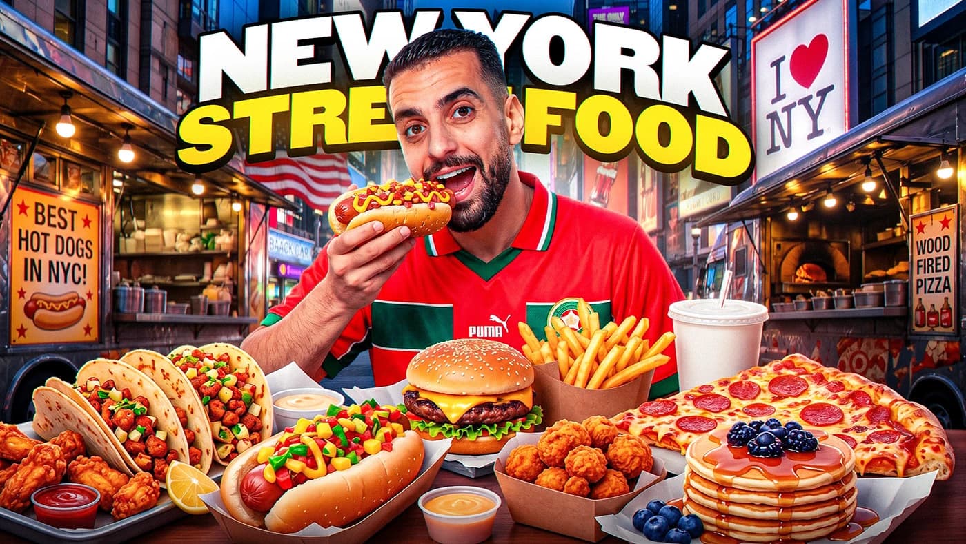 New York Street Food viral thumbnail