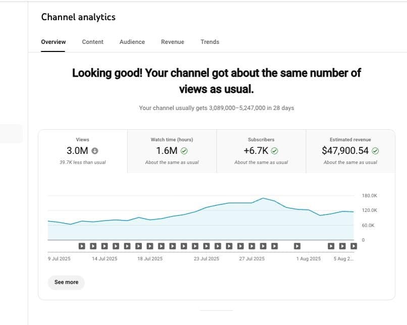 Master Portfolio Hub YouTube Studio Analytics Dashboard